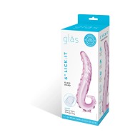 Dildo de Cristal Lick-It Rosa - Placer Definitivo