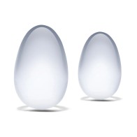 Glas 2-Piece Glass Yoni Egg Set