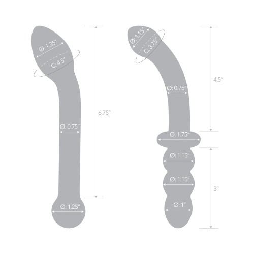 Set de Dildos de Cristal para el Punto G