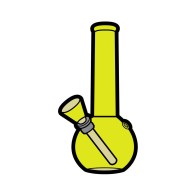 Pin de Bong de Weed Wood Rocket