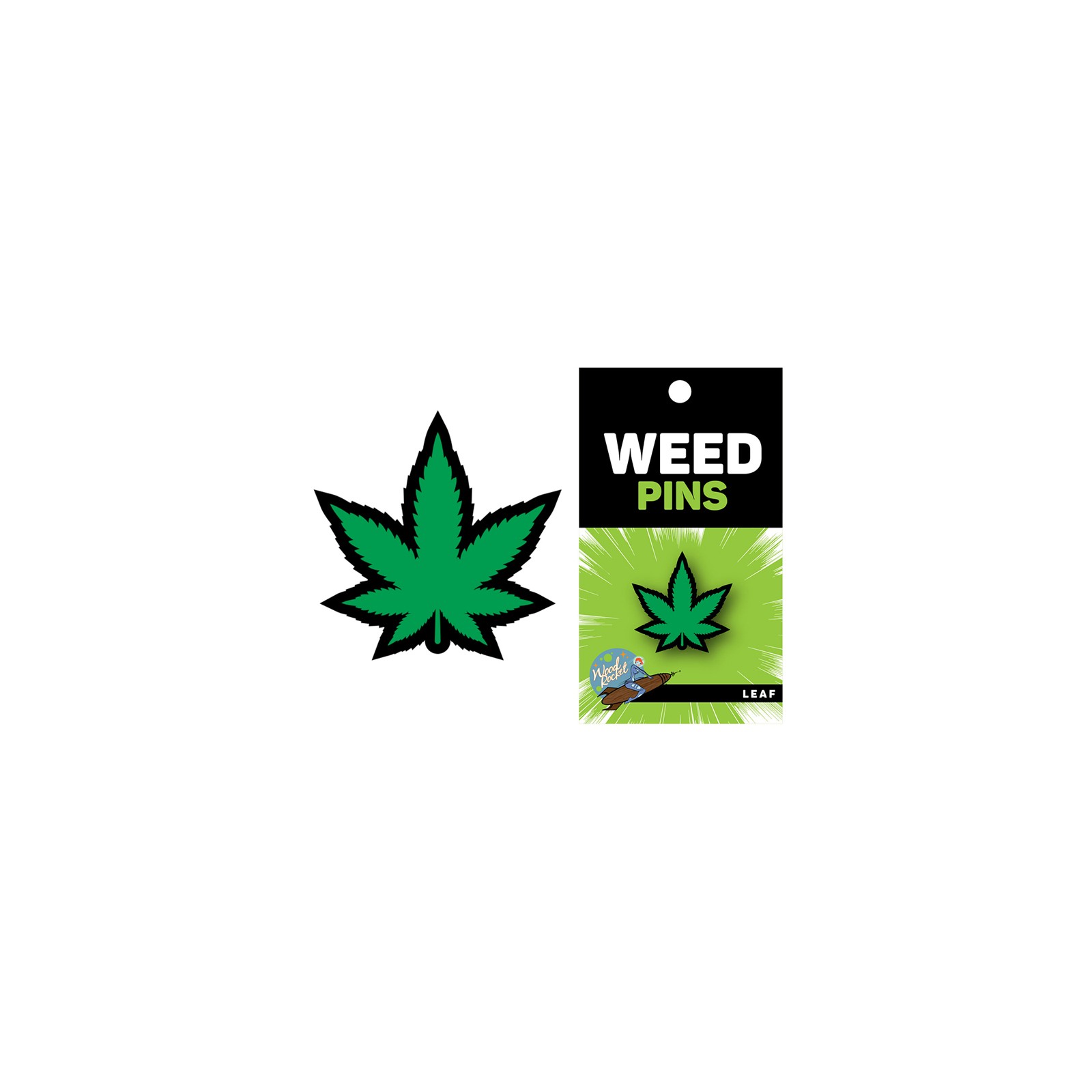 Weed Pin Green Marijuana Leaf: Fun Cannabis Accessory