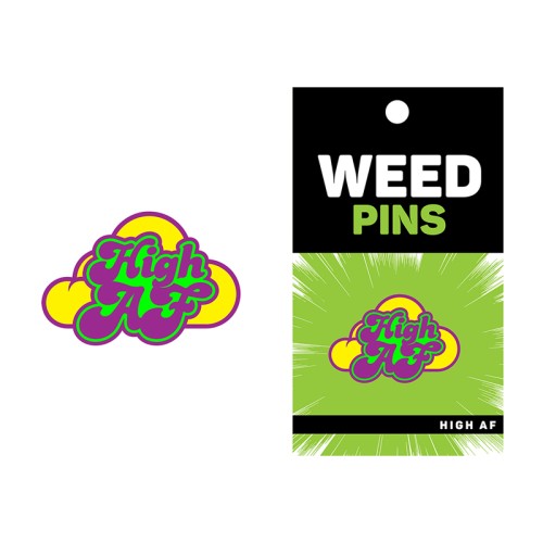 Pin de Hierba High AF - Accesorio Divertido de Cannabis