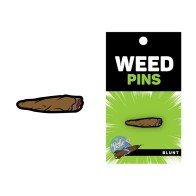 Whimsical Enamel Weed Pin for Accessories