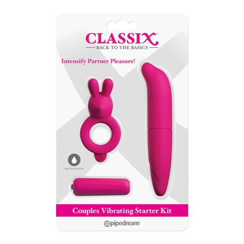 Pipedream Classix Couples Vibrating Starter Kit Pink