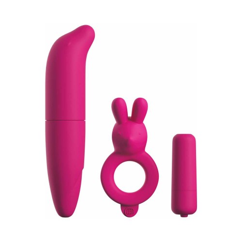 Pipedream Classix Couples Vibrating Starter Kit Pink