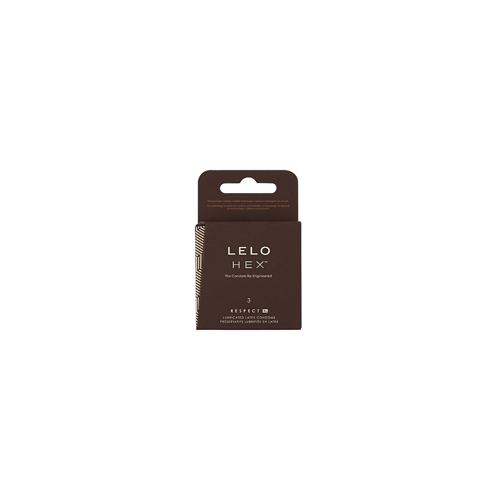 LELO HEX Respect XL Lubricated Latex Condoms 3-Pack