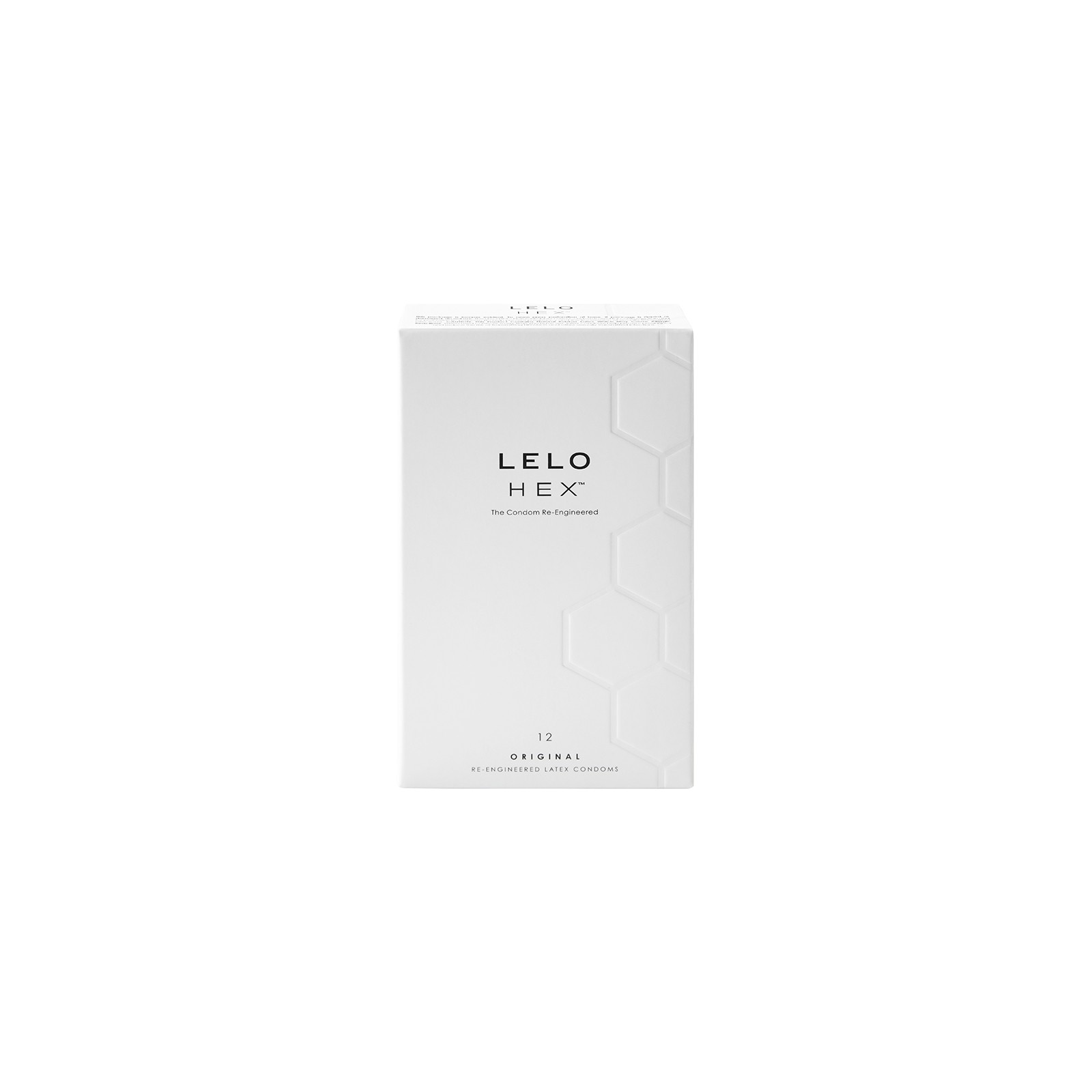 LELO HEX Original Lubricated Condoms - 12-Pack