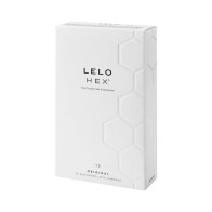 Condones Lubricados LELO HEX Original - 12 Paquetes