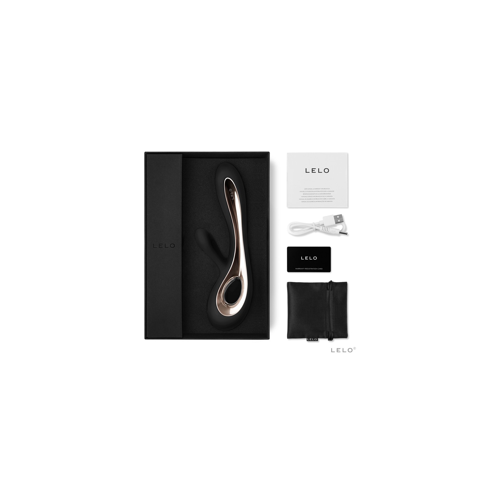 LELO SORAYA 2 Rabbit Vibrator Black