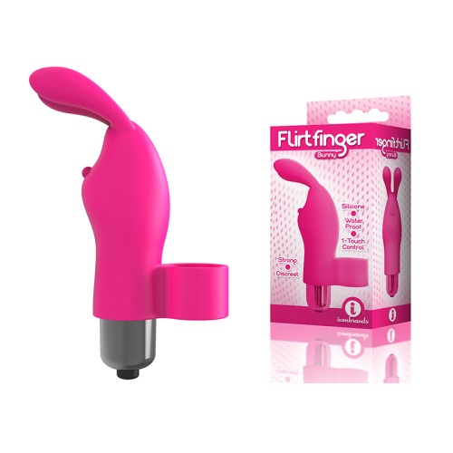 Flirt Finger Bunny Vibrator Pink