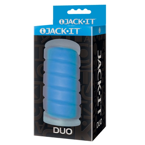 Stroker Duo Jack-It Azul Cielo