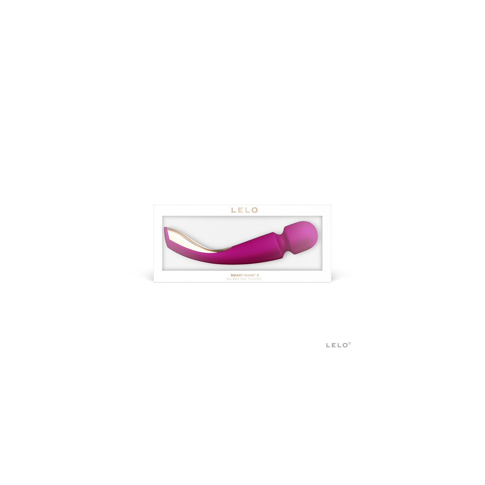 LELO Smart Wand 2 Large Rechargeable Vibrator Deep Rose