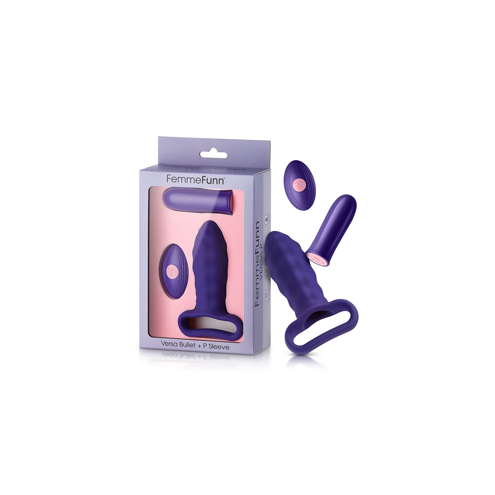 FemmeFunn Versa P Bullet Vibrator with Textured Sleeve