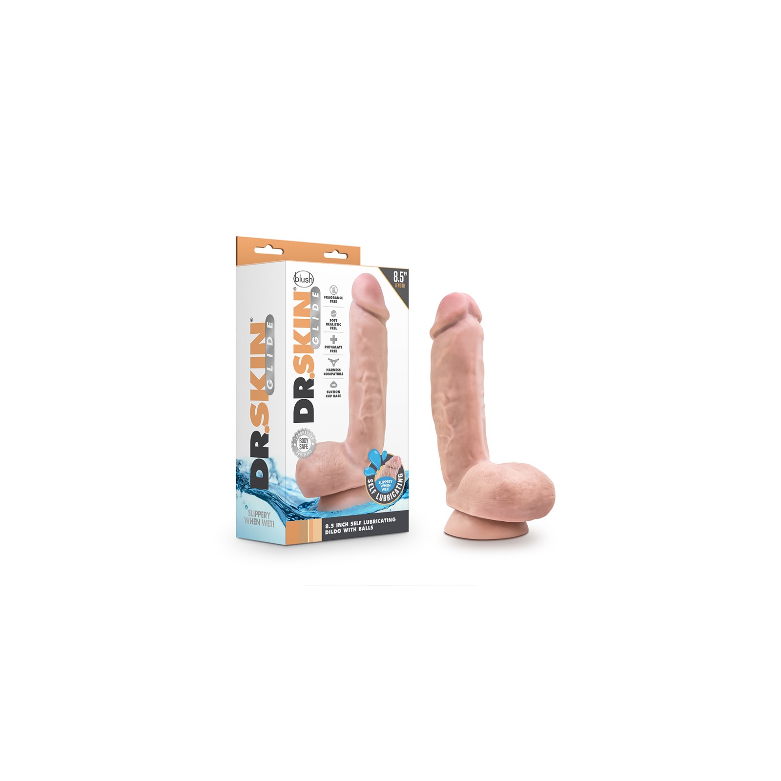 Dildo Autolubricante Dr. Skin Glide 8.5 in.