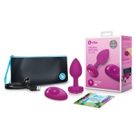 Plug Anal Vibrante Jewel de b-Vibe Control Remoto