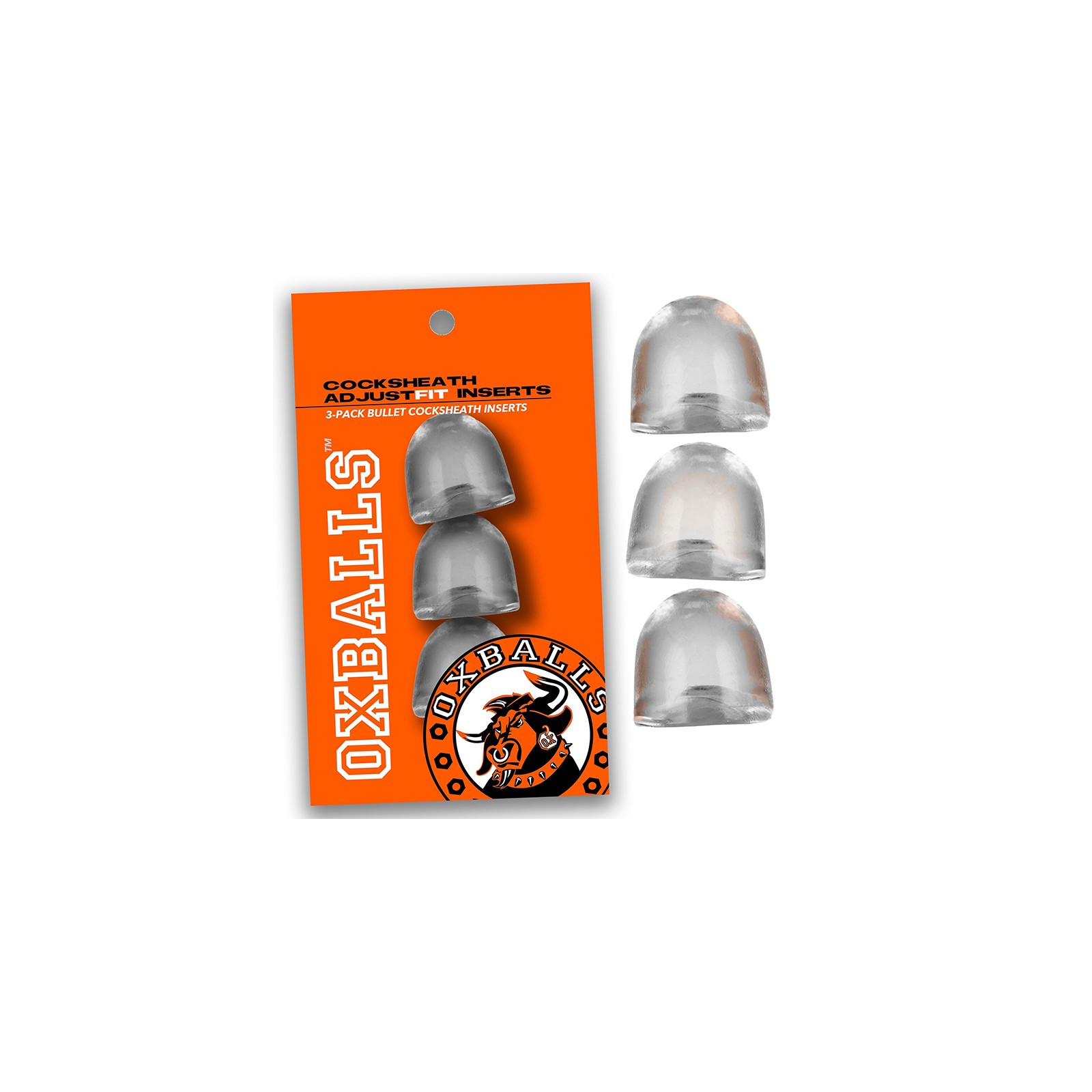 OxBalls Inserto ADJUSTFIT 3-Pack Transparente