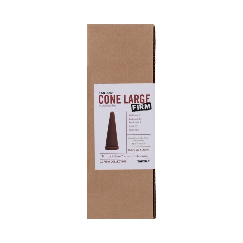 Tantus Cone Large Firm Dildo Garnet