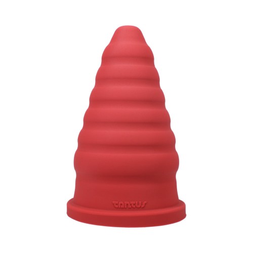 Dildo Cone Ripple Ruby de Tantus (Caja)