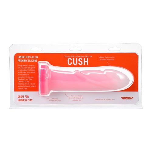 Tantus Cush O2 Dildo G-Spot Cuarzo Rosa