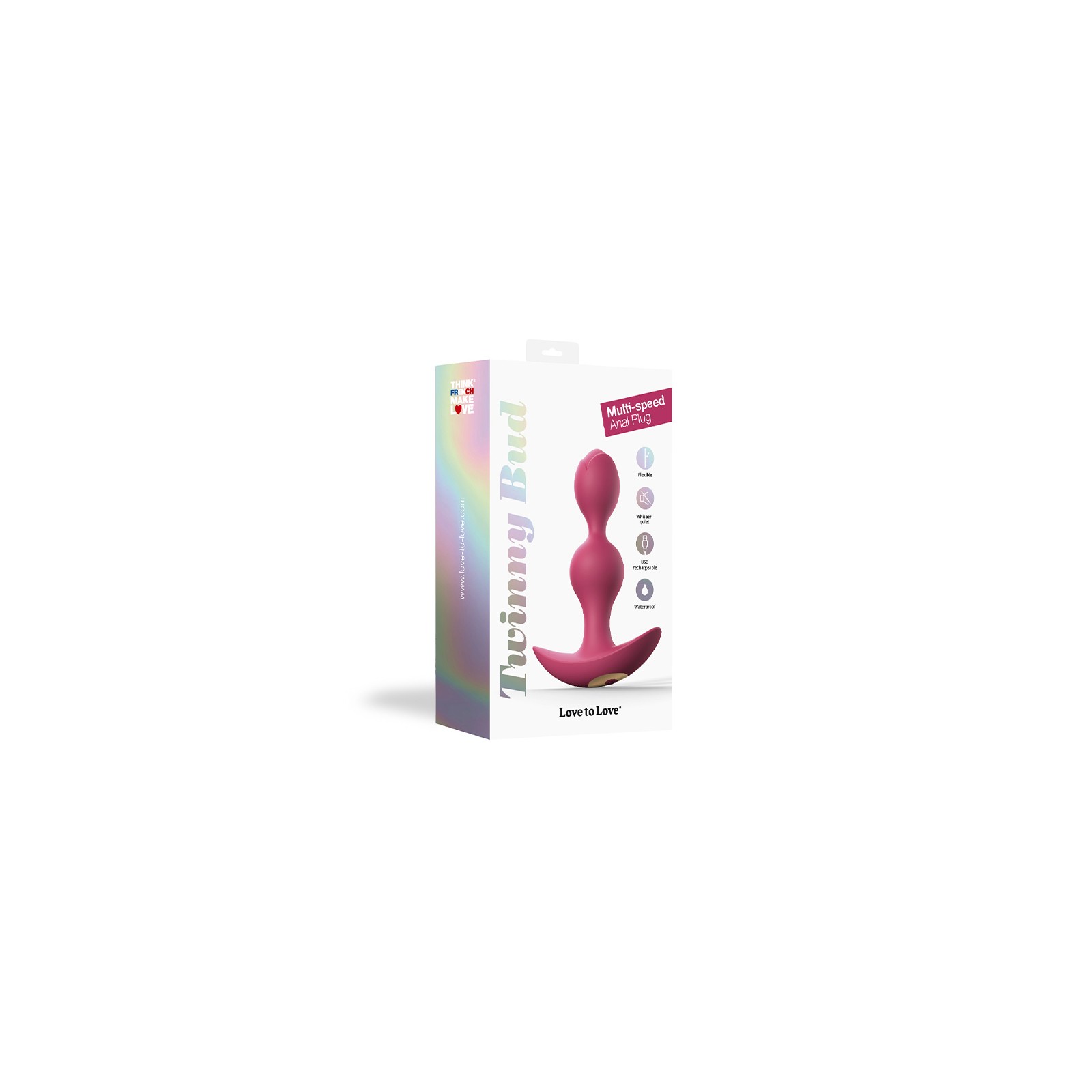 Plug Anal Vibrador Twinny Bud de Múltiples Velocidades