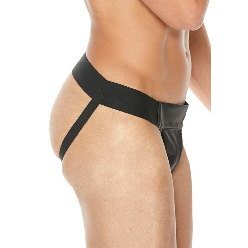 Jockstrap de Cuero Premium Negro S/M