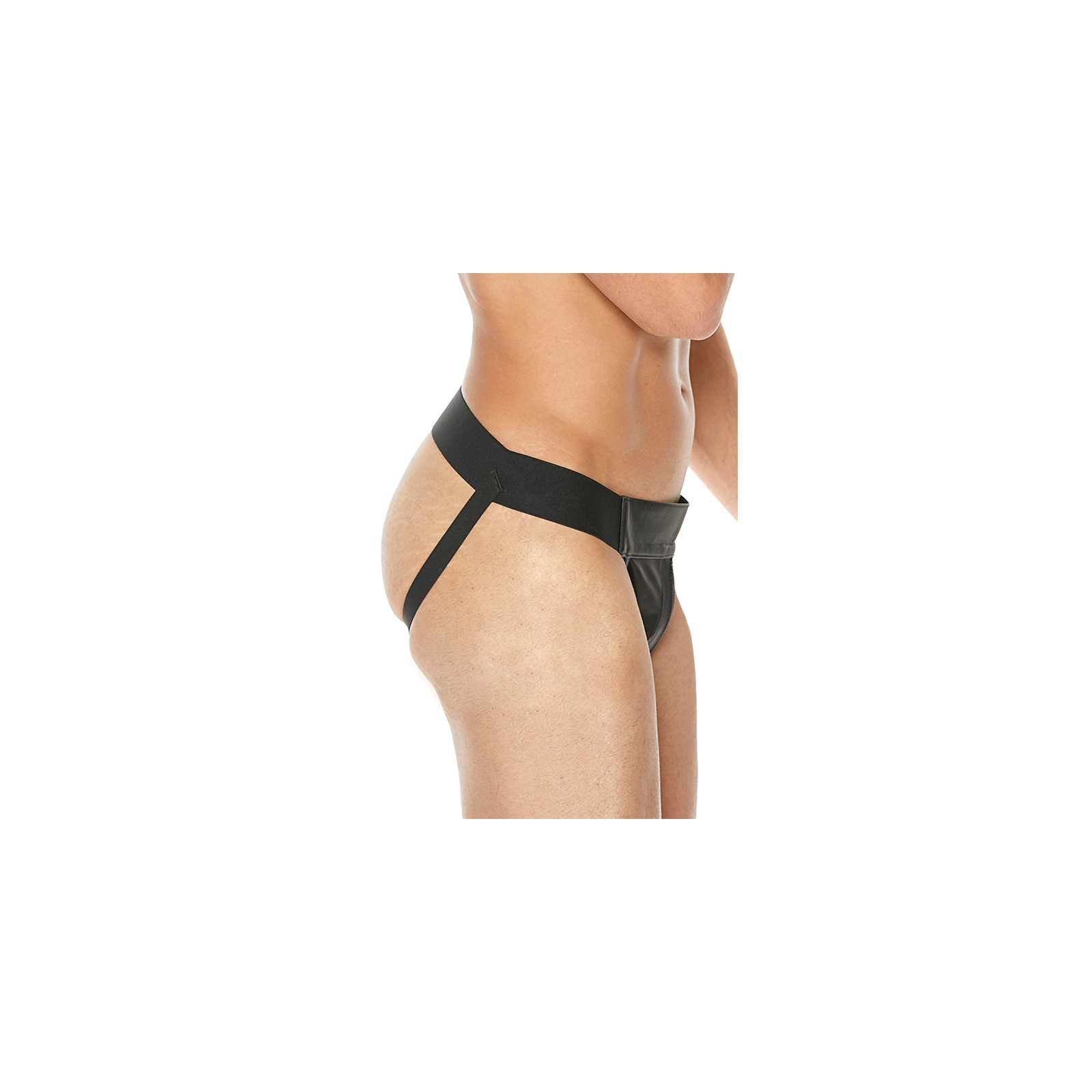 Jockstrap de Cuero Premium Negro S/M