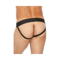 Jockstrap de Cuero Premium Negro S/M