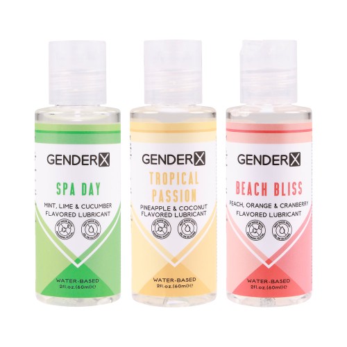 Gender X Flavored Lube Travel Pack for Pleasure