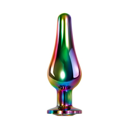 Evolved Rainbow Metal Anal Plug Small