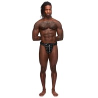 Male Power Leather Taurus Thong for Bold Style