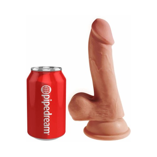 Pipedream King Cock Plus Dildo Realista de 6.5 Pulgadas con Ventosa