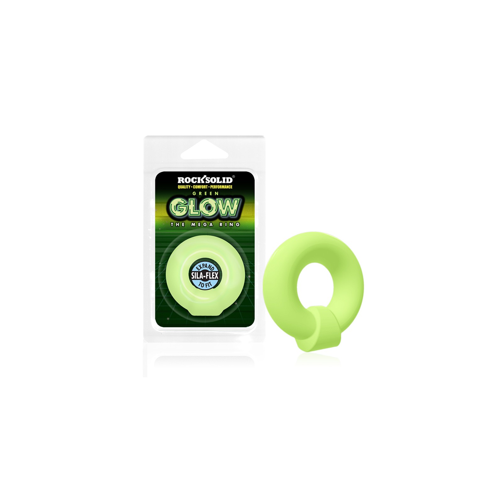 Glow-in-the-Dark Sila-Flex Mega Ring Green