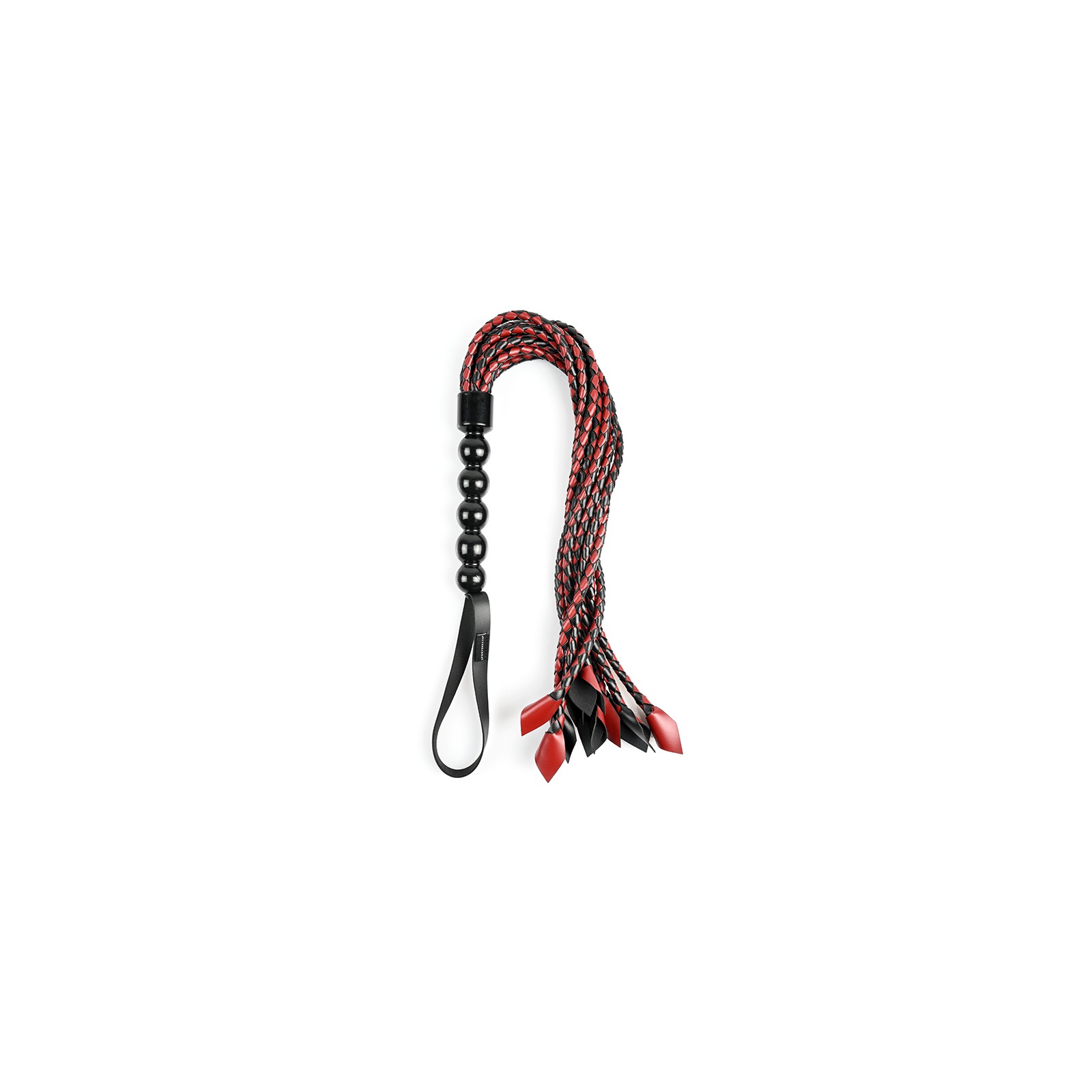 Flogger Trenzado Saffron para Juego de Impacto Intenso