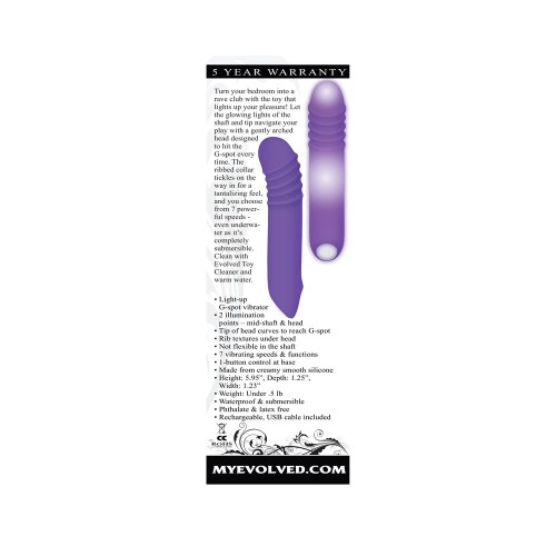 Evolved G-Rave Light-Up G-Spot Vibrator