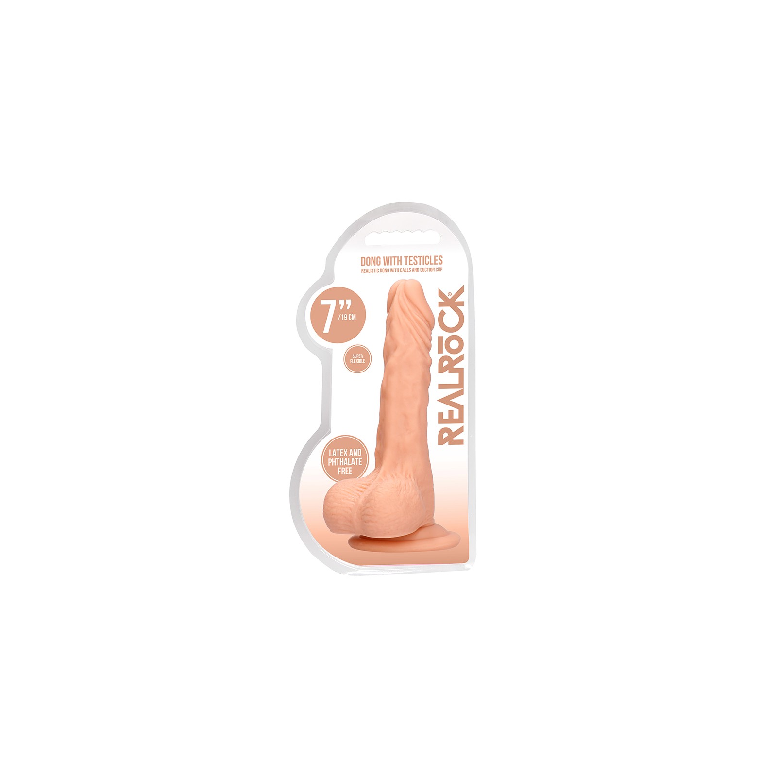 Dildo Realista de 7 in. con Ventosa RealRock