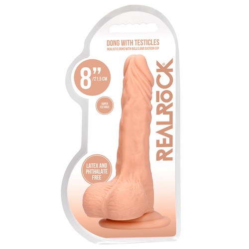 Dildo Realista RealRock de 8 in. con Ventosa