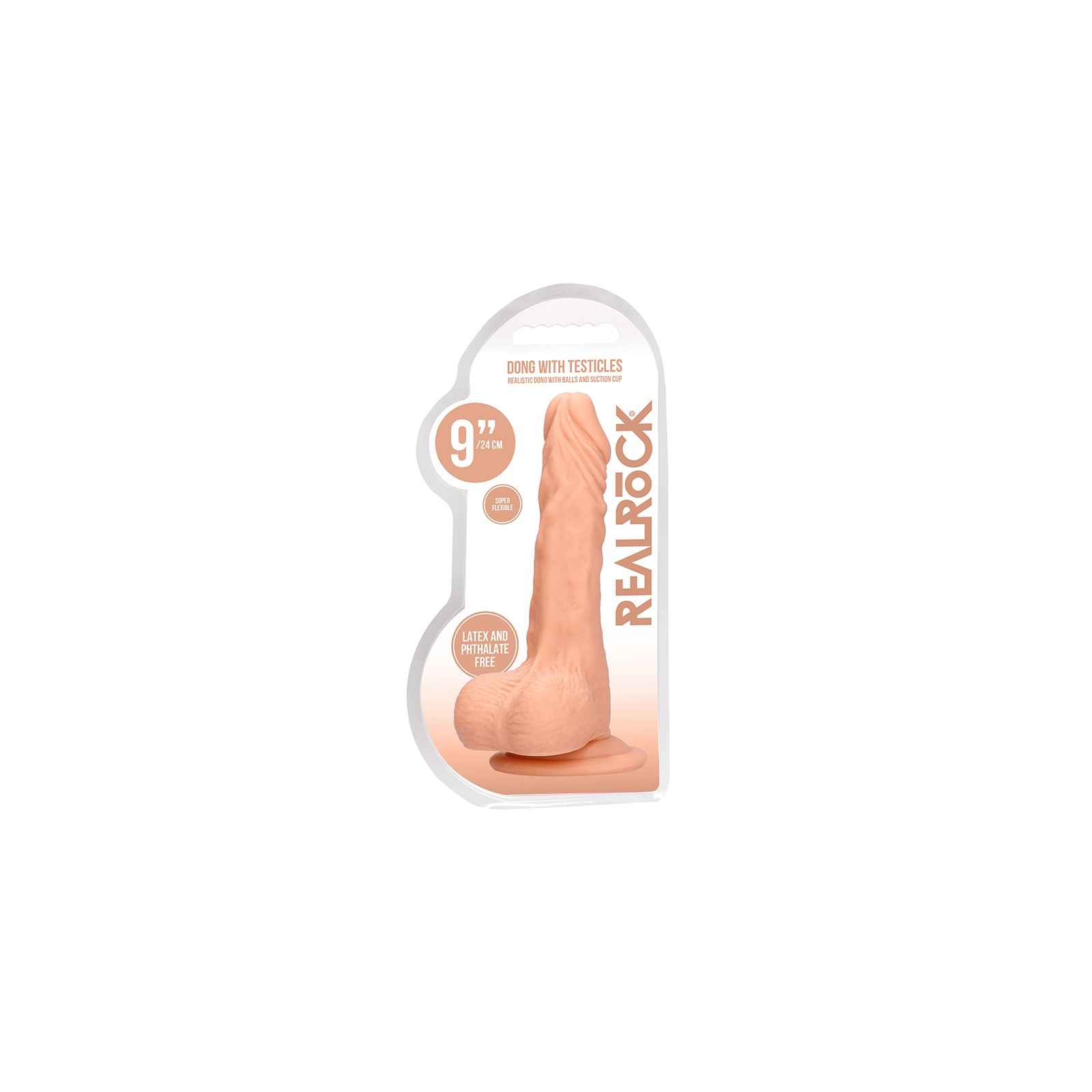 Dildo Realista RealRock con Ventosa - 9 in. Beige