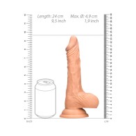 Dildo Realista RealRock con Ventosa - 9 in. Beige