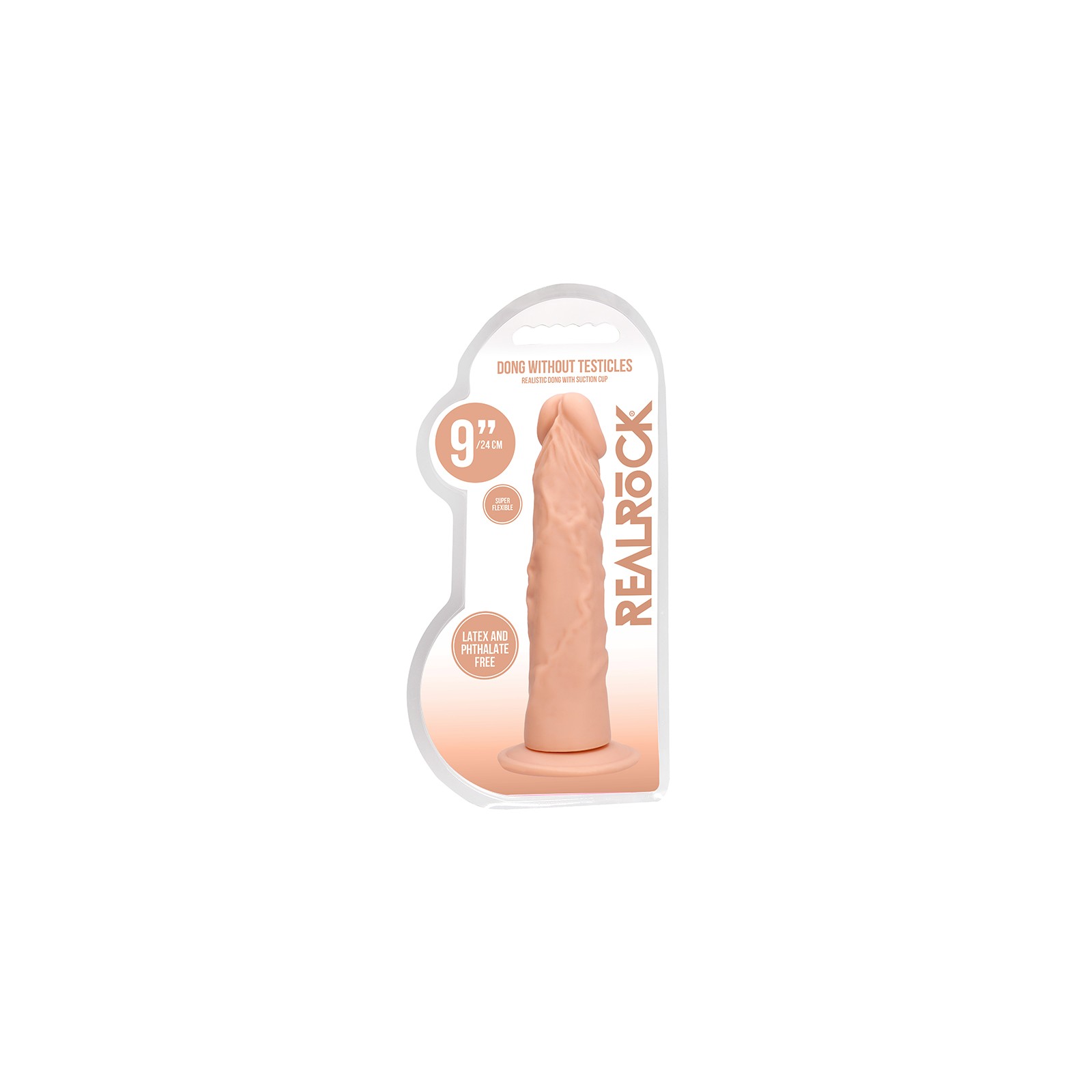 Dildo Realista RealRock 9 pulgadas Beige