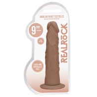 RealRock 9 in. Dildo with Suction Cup - Tan