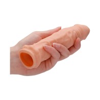 RealRock Realistic Penis Sleeve Extender Beige 6 in.