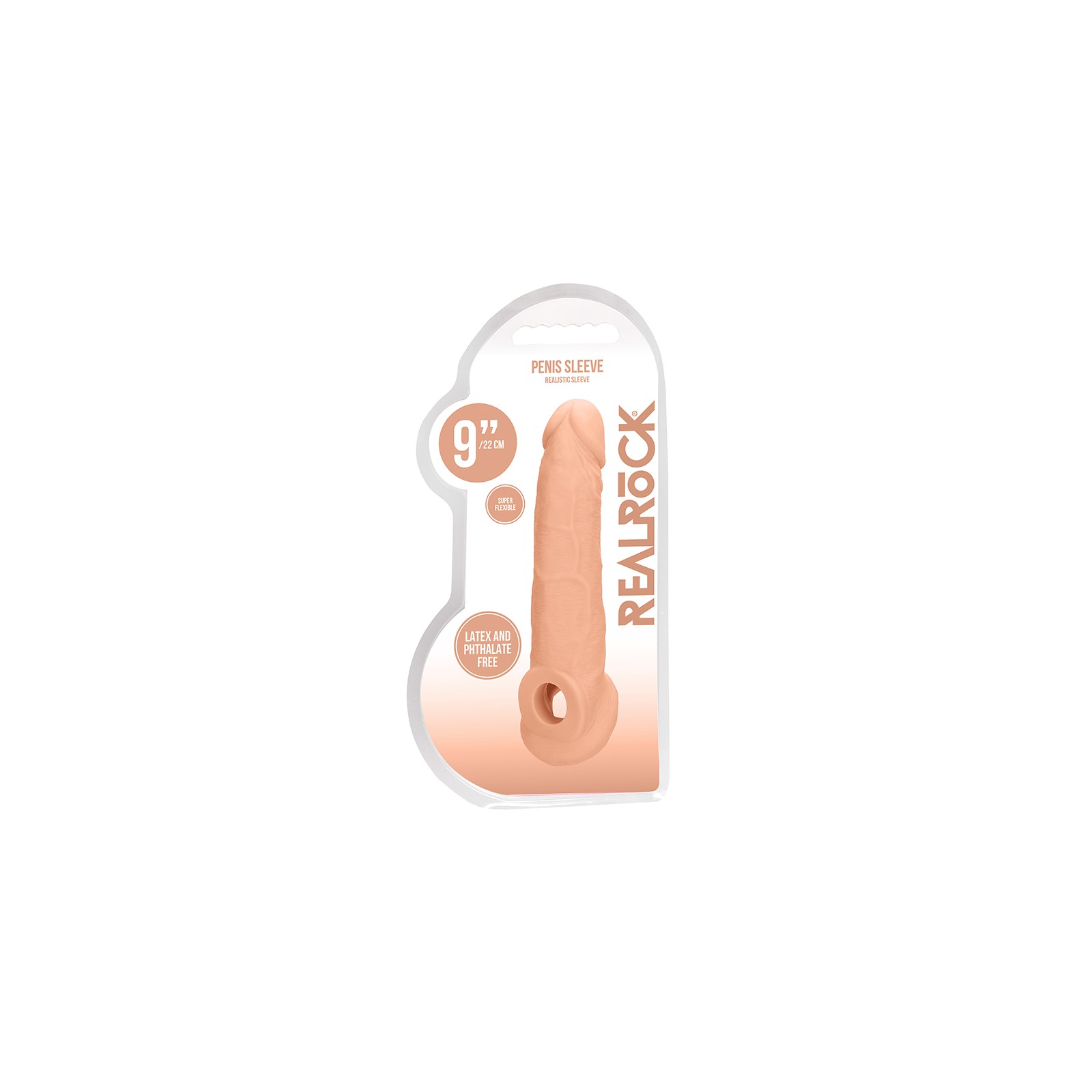 Extensor de Manga Realista de 9 in. RealRock Beige