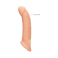 RealRock 9 inch Realistic Penis Sleeve Extender Beige