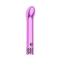 Royal Gems Jewel Curved Bullet Vibrator Pink