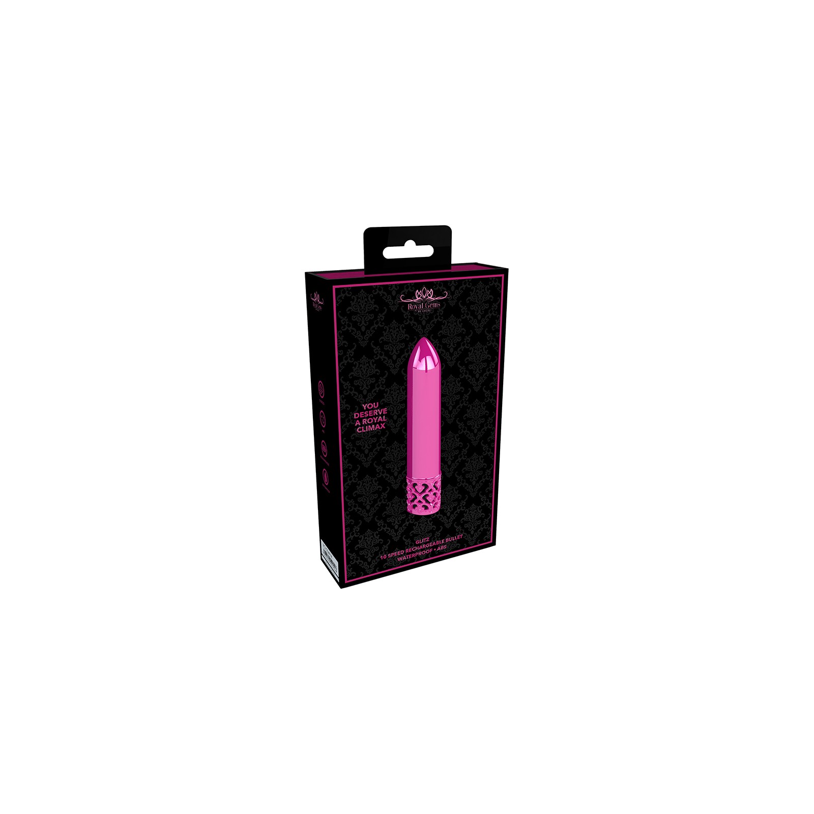 Royal Gems Glitz Rechargeable ABS Bullet Vibrator Pink