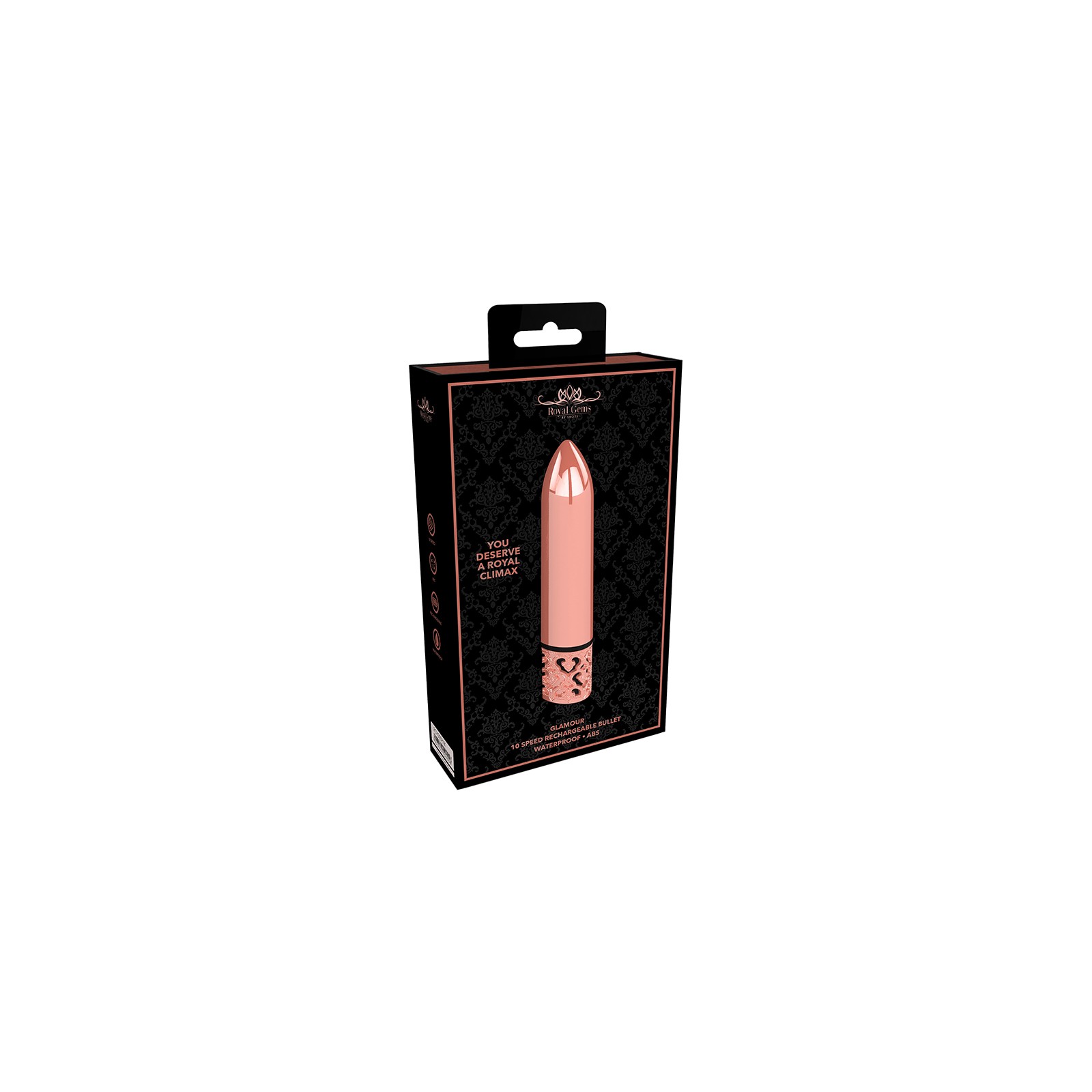 Royal Gems Glamour Rechargeable Bullet Vibrator Rose Gold