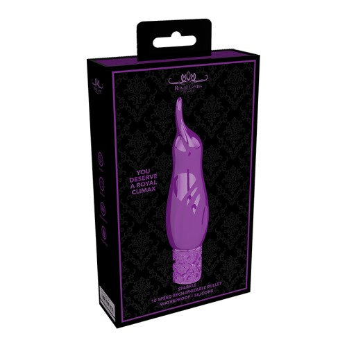 Royal Gems Sparkle Rechargeable Flicking Bullet Vibrator