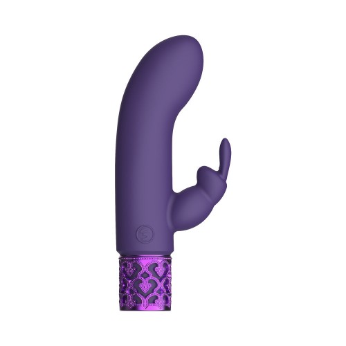 Royal Gems Dazzling Rechargeable Silicone Miniature Rabbit Vibrator