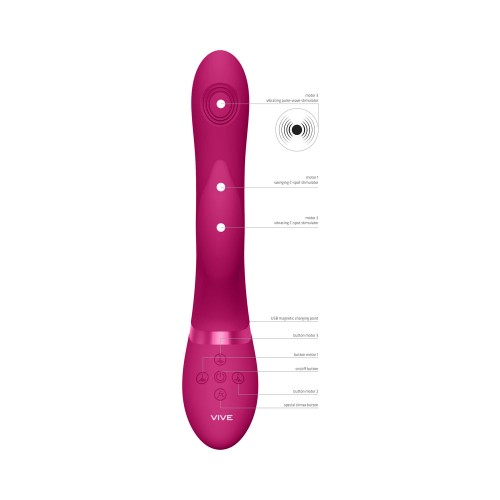 Vibrador Conejito AIMI VIVE con Onda Pulsante para el Placer Máximo