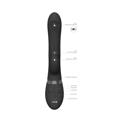 VIVE RINI Vibrador Conejito de Triple Motor - Estimulación Definitiva